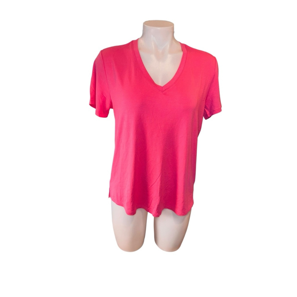Women's GAP Pink Short Sleeve V-Neck Tee Size XXL